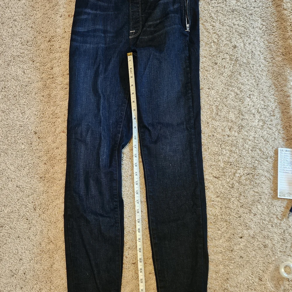 Good American Women's Blue Jeans size 4/27 with side Zipper - Picture 3 of 7